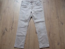 Stretch Hose von Angels Skinny Nieten in beige verwaschen Gr. 46 wie neu