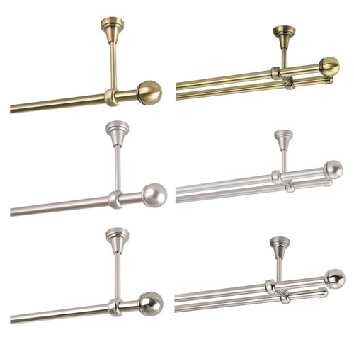 Gardinenstange silber antik - silber,