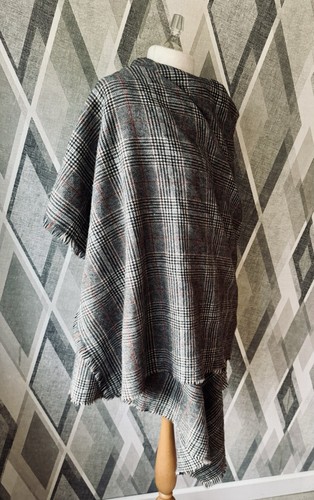 Zara oversize grau rot kariert - oversize,