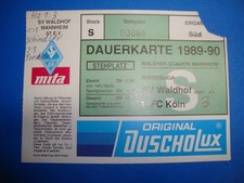 89/90 Ticket SV Waldhof