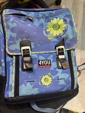 4YOU Schulrucksack Vintage, Blau