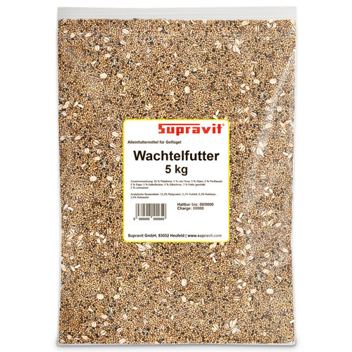 Supravit wachtelfutter 5kg - wachtelfutter,
