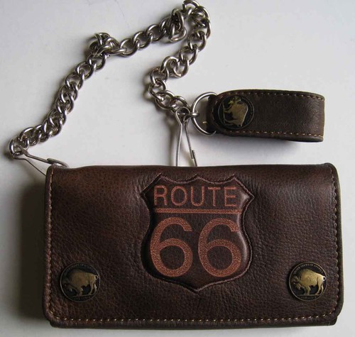 Braune lederfolie route66 - lederfolie,