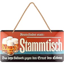 Retro Blechschild Stammtisch