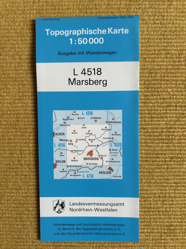 Topographische karte 50000 - karte, 1:50000