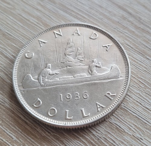 Kanadischer silberdollar 1936 - kanadischer,