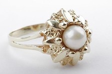 Perlen Ring Akoya 585 er 14kt