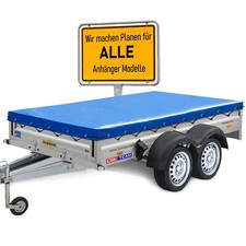 Anhängerplane Humbaur Flachplane 258x137 Grau für HA132513 HA752513 HA152513 ua.