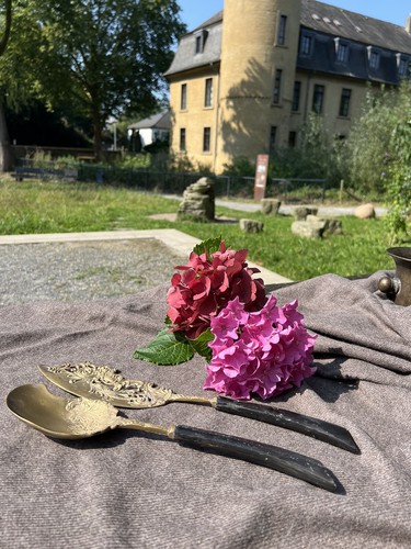 Besteckset jugendstil messing - besteckset,
