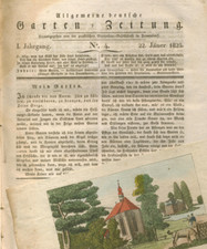 "Mein Garten" historische Gartenzeitung aus dem Jahr 1823 ! Kohl Wirsing Melisse