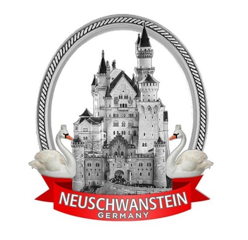 Schloss neuschwanstein magnet - neuschwanstein,