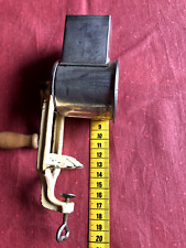 Alte Mandelmühle, Trommelreibe, Reibe Raspel, Nussmühle, antiker Küchenhelfer