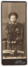 Fotografie Elite, Erfurt, Anger 21, kleines Knabe Jan in Matrosenuniform mit Mü 