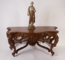 Alter Antiker Borock Stil Wand Konsolentisch B 89,5 cm x H 43 cm x T 37,5 cm