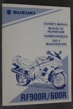 Suzuki RF 900 R / 600 R Betriebsanleitung "06-1995" Fahrerhandbuch - Anleitung