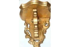 045R) Konsole Gold geschnitzt für Wanduhren Laternenuhren Holz um 1880 France