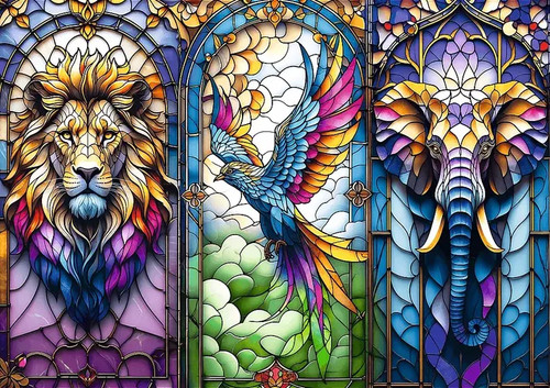 Puzzle tiere in - puzzle,