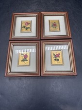 Kunstlithographie auf Goldfolie mit Zertifikat 960er Gold ,4‘er Set - I.13