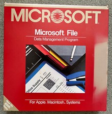 Vintage Mac Software Microsoft Dateidatenverwaltung für Vintage Apple Macintosh