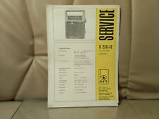 RFT Stern Contura 2510 R250-10 Service Anleitung inkl. Schaltplan