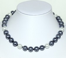 Damen Ketten, 1 x Glaswachs-Perlen-Armband,Halskette ca. 20 bis 60 cm P. Ø 12 mm