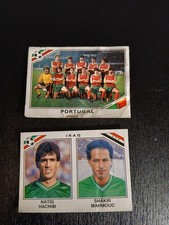 2 Sticker 106 & 383 WM 86 World Cup 1986 Panini verknickt ungeklebt 