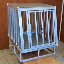 Große Hundebox Hundetransportbox Autotransportbox 90x75x75cm Alu ähnl. Schmidt