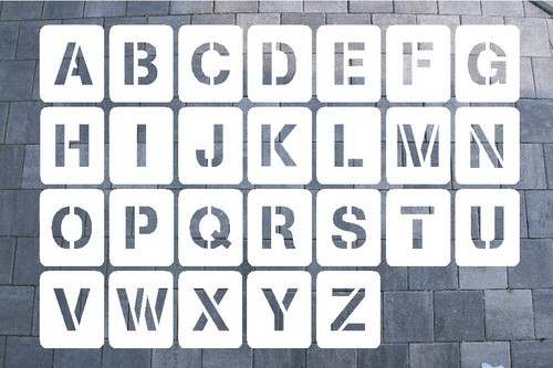 Buchstabenschablonensatz z - buchstabenschablonensatz, a-z