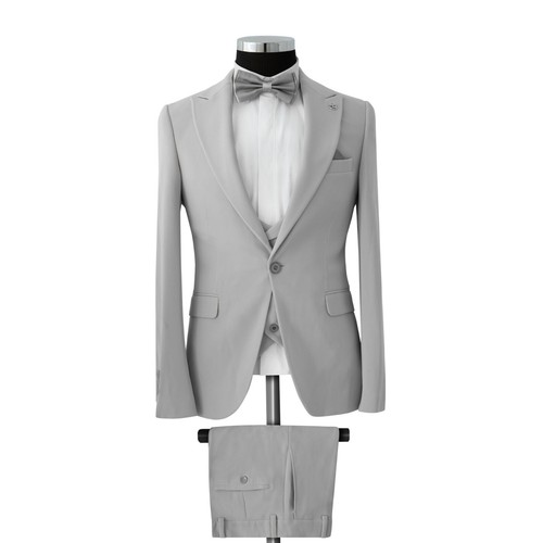 Slim fit herrenanzug mit weste - slim,