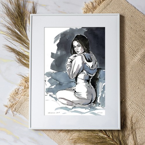 Minnou art kunstdruck sexy - art, a4