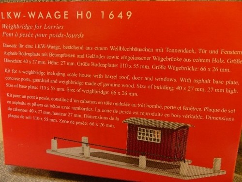 Busch lkw waage - 1/87, 1649