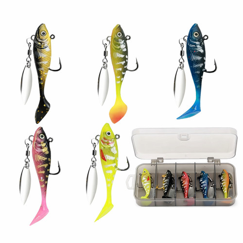 Soft gummifisch spinner set - soft,