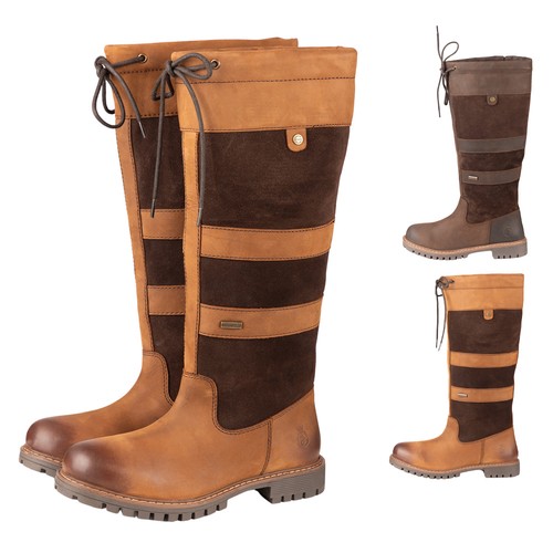 Damen hohe lederstiefel - hohe,