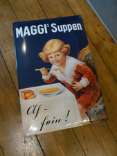 MAGGI Suppen -au fein - großes Blechschild - ca 39,5 x 59,5cm