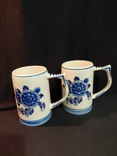 2 Bierkrüge Delfts Blue
