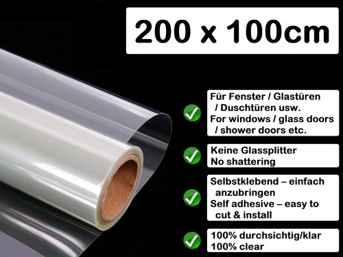 Sicherheitsfolie 200 100cm - sicherheitsfolie,