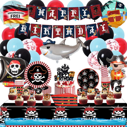 Piraten deko kindergeburtstag - piraten,