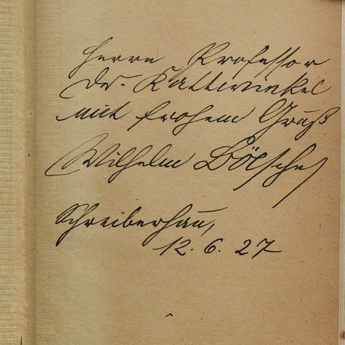 Autograph wilhelm bölsche - autograph,