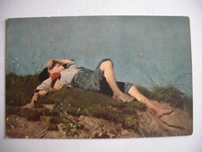 Alte AK Künstlerkarte Franz v. Lenbach Der Hirtenknabe [F637]