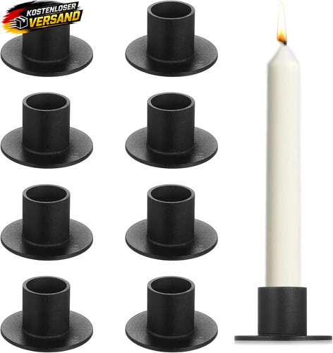 Schwarz kerzenhalter set - schwarz,