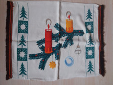 Kissenhülle Weihnachten ca. H:51 B:44 Kissenbezug aus Omas Zeiten bestickt