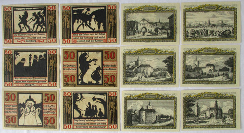 Banknoten notgeld stadt - 12,