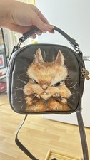 Braune Tasche, handbemalte