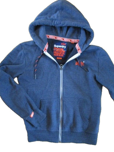 Superdry orange label - label, zip"