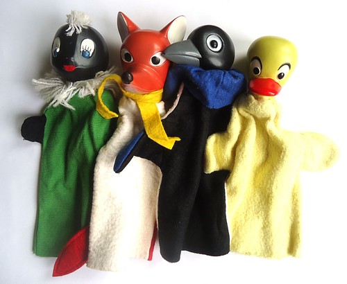Handpuppe ddr herr fuchs - 4x,