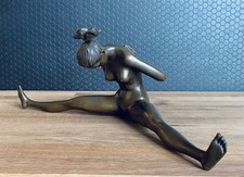 Bronzefigur jungfrau skulptur - bronzefigur,