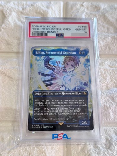 Psa10 mtg rikku resourceful - psa10,