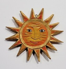 Sonne Fenster Hänger Holz