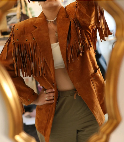 Tolle wildleder jacke - jacke, im