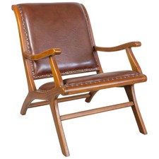 Massivholz loungesessel - massivholz,